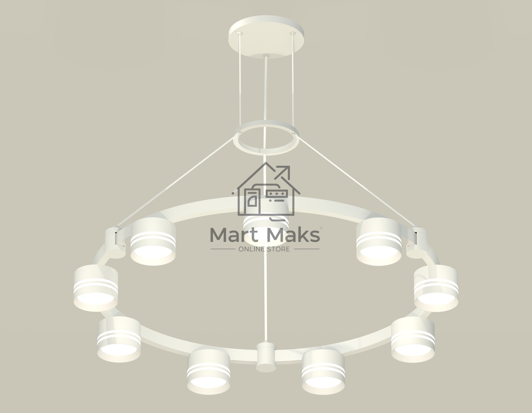 Светильник Ambrella light XR92031903/9 SWH/FR белый песок/белый матовый GX53 (A9203, C9241, N8477)