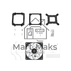 Кулер для процессора Ocypus Delta A40 SE BK Dual Fan ARGB, 2x120mm ARGB FAN, Top ARGB Panel, 4 HEAT PIPES, 4-PIN PWM, 800-1800 RPM, 31DBA, HYDRO BEARING, LGA115X/1200/1700/18XX, AM4/AM5