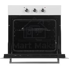 Встраиваемая электрическая духовка Schaub Lorenz SLB EW6313 59.5х59.5x61 см, 58л, 9 режимов работы, механические переключатели, механический таймер, белая эмаль/ручки цвета нержавеющая сталь