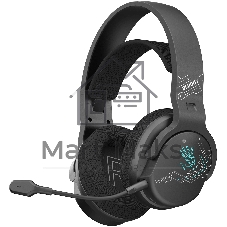 Гарнитура Bloody GR370 черный, беспроводная + проводная, Bluetooth, до 45 ч, подсветка