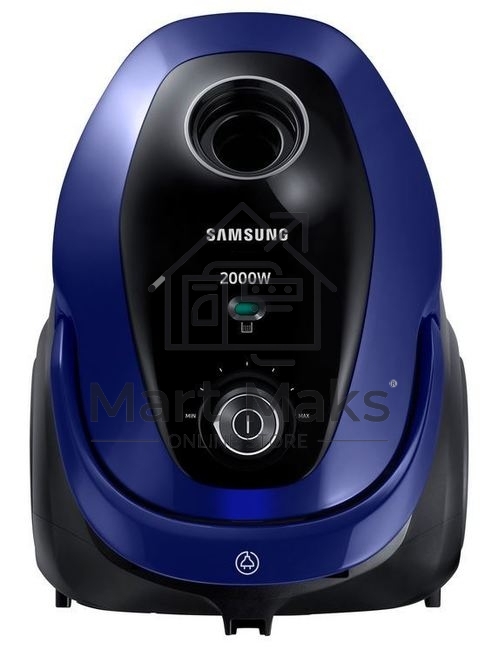 Пылесос Samsung VC20M251AWB синий, 460/2000 Вт, уборка сухая, пылесборник мешок 2.5 л