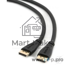 Кабель DisplayPort Gembird/Cablexpert CC-DP2-10, v1.2, 3м, 20M/20M, черный, экран, пакет