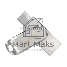 Флешка USB Sandisk Ultra Dual Luxe (SDDDC4-032G-G46), 32Gb, USB 3.2 Gen 1/Type-C, R/W 150/40, серебристый