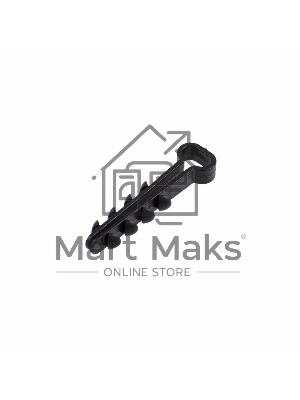 Дюбель-хомут нейлоновый прямоугольный Rexant 5-8 мм, черный, упаковка 100 шт.