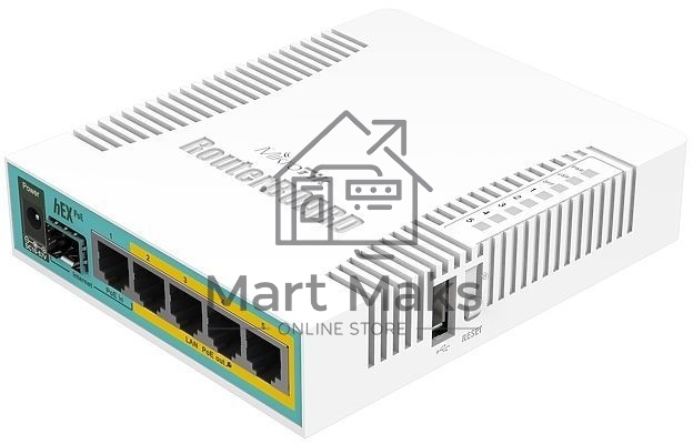 Маршрутизатор 10/100/1000M 5PORT HEX POE RB960PGS MIKROTIK
