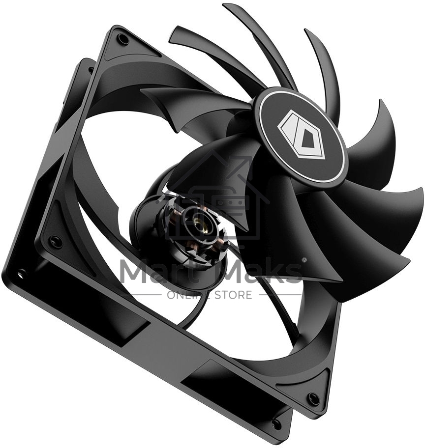 Вентилятор для корпуса ID-Cooling FL-12025K черный 120мм 1250rpm 21db 3-pin
