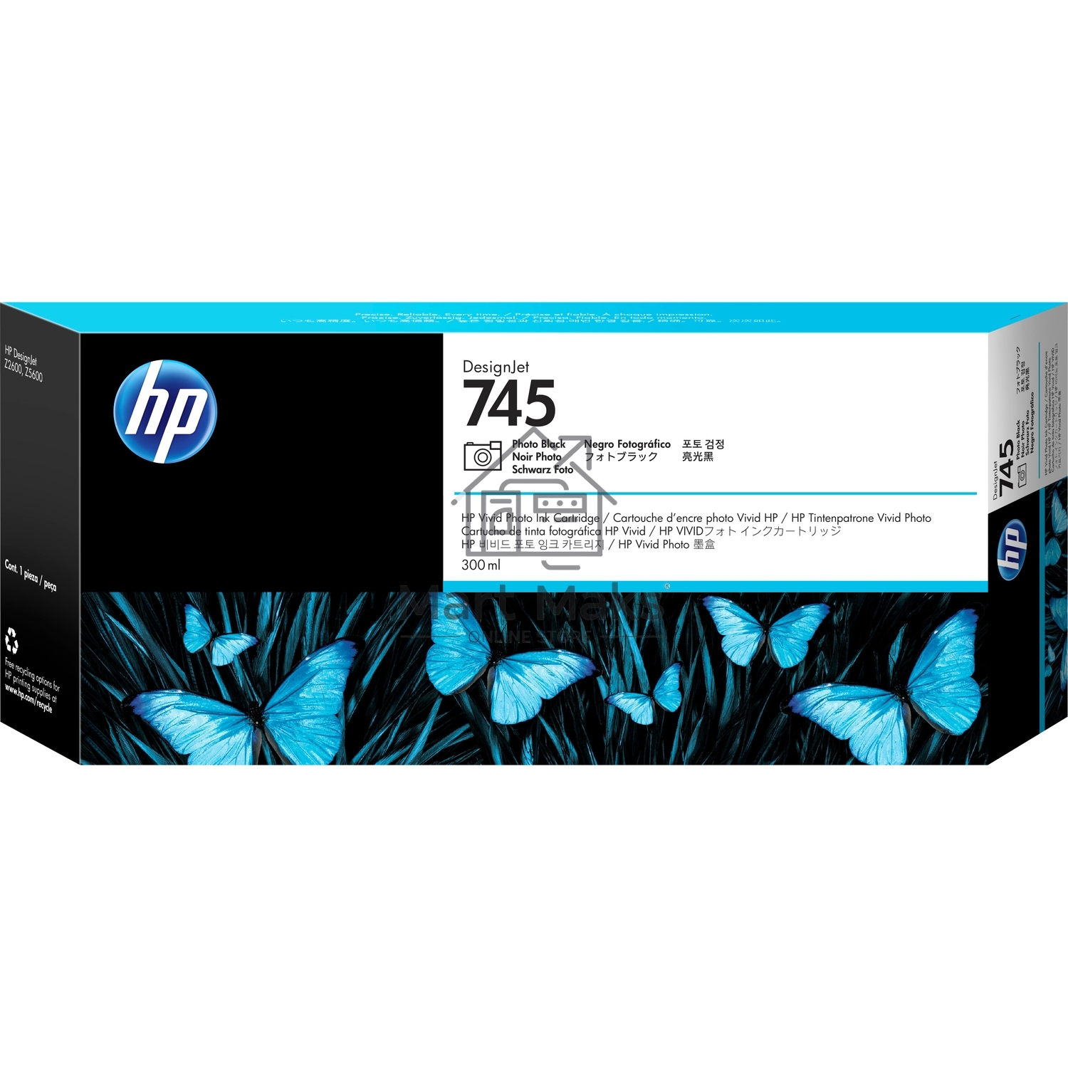 Картридж струйный HP 745 300-ml фото черный Ink Cartridge