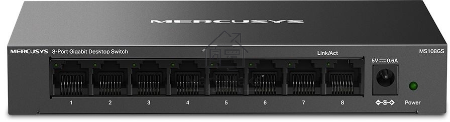 Настольный коммутатор Mercusys MS108GS с 8 гигабитными портами