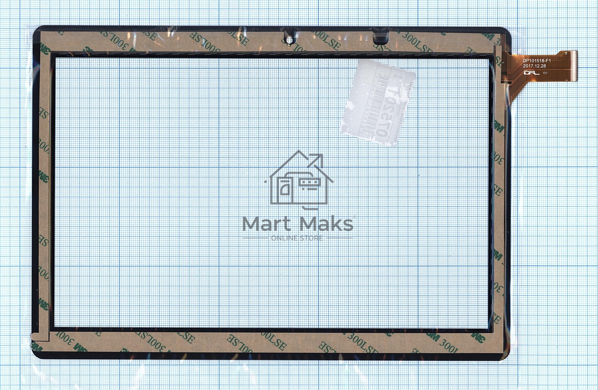 Сенсорное стекло (тачскрин) для Digma Optima 1023N 3G (TS1186MG), черное