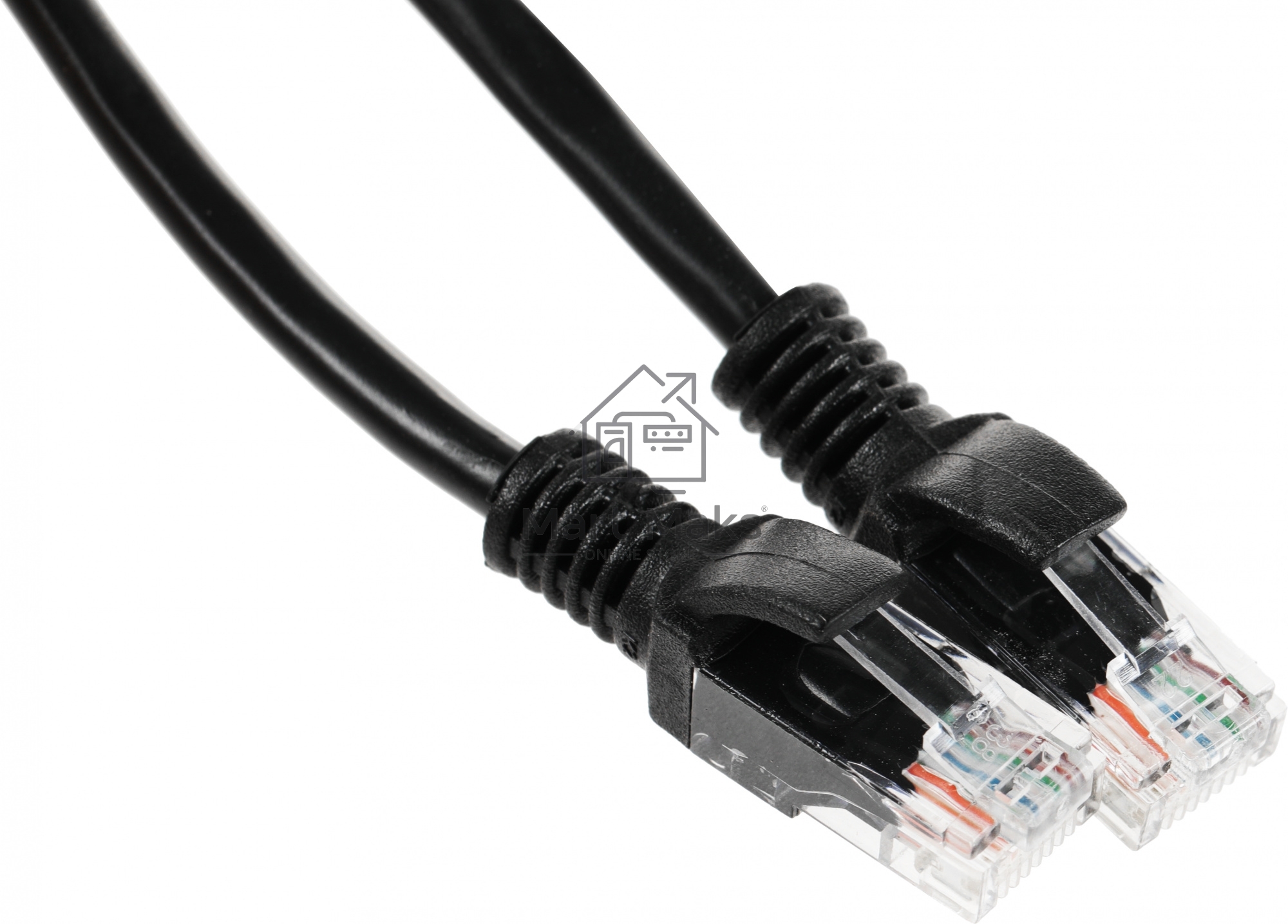 Патч-корд UTP Cablexpert PP12-3M/BK 5e, 3м, литой, многожильный (черный)