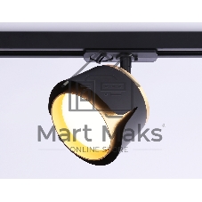 Трековый однофазный светильник Ambrella light GL5344 BK/GD черный/золото GX53 D100*66