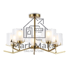 Светильник Ambrella light LH57007/5 BS/FR латунь/белый матовый E14/5 max 40W D690*390