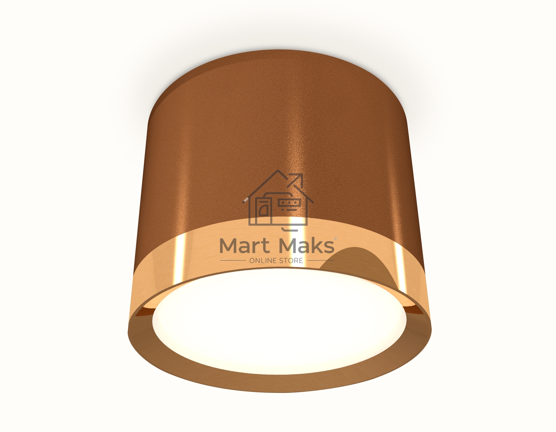 Светильник Ambrella Light XS8117001 SCF/PYG кофе песок/золото желтое полированное GX53 (C8117, N8124)