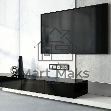 Рамка на 5 постов Slab (черный софт) W0052908