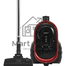 Пылесос Vitek VT-CV1880 черный/красный, 400/2000 Вт, уборка сухая, пылесборник контейнер 2,5 л