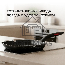 Сковорода-гриль Rondell Perfect RDA-1562, 28 см, без крышки, черный