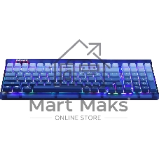 Клавиатура беспроводная Redragon Garen Pro RU RGb, бел/син, градиент,BT+2.4
