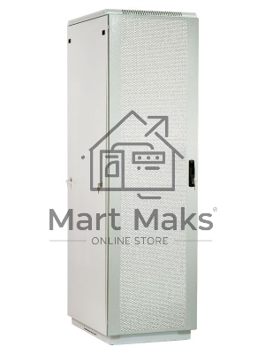 Шкаф телеком. напольный 42U (600x1000) дверь перфорированная (ШТК-М-42.6.10-4ААА) (3 коробки)