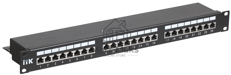 Патч-панель кат.5Е STP, 24 порта (IDC Dual) 1U патч-панель кат.5Е STP, 24 порта (IDC Dual)