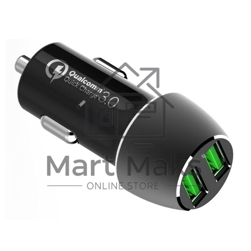 Автомобильное ЗУ ACD ACD-С362Q-V1B 36Вт, 2xUSB QC, 3.6~12В/3А RTL