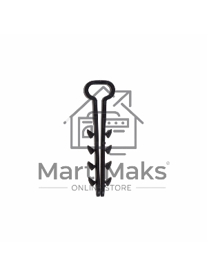 Дюбель-хомут нейлоновый прямоугольный Rexant 5-8 мм, черный, упаковка 100 шт.