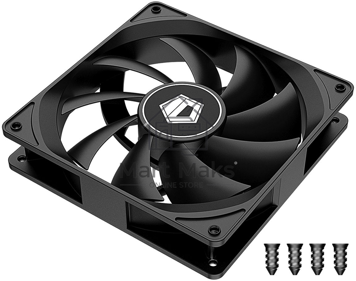 Вентилятор для корпуса ID-Cooling FL-12025K черный 120мм 1250rpm 21db 3-pin