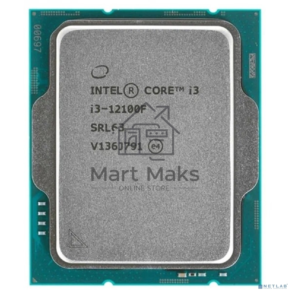 Процессор Intel Core i3-12100F Soc-1700 3.3GHz OEM
