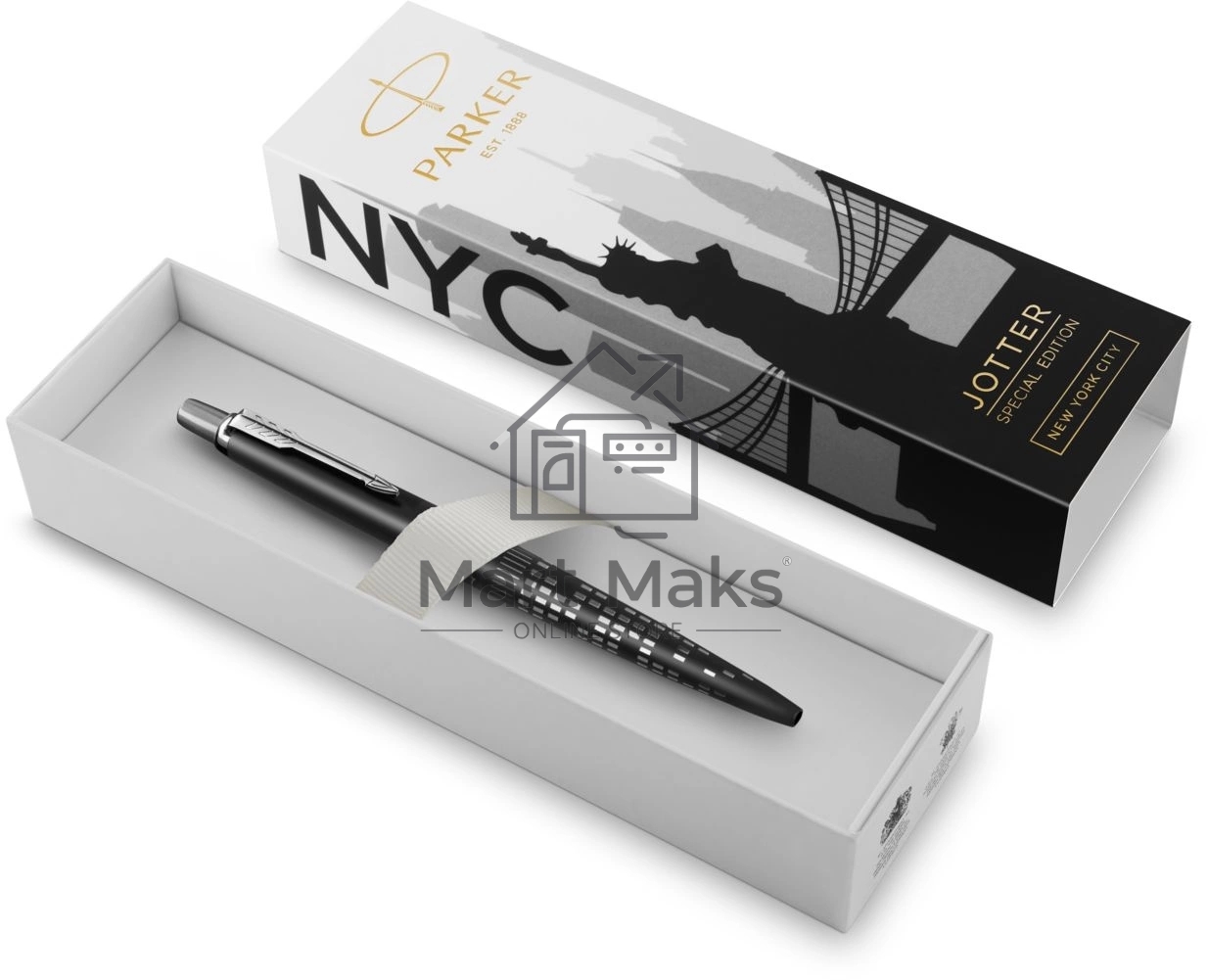 Ручка шариковая Parker Jotter Global Icons SE New York CT K179 (2187554) черн M, синие чернила, подарочная коробка