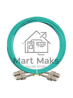 Патч-корд волоконно-оптический ExeGate FC-D-503-SC-SC-3M-LSZH (Шнур ВО MM 50/125 (OM3), SC/UPC-SC/UPC, Duplex, LSZH, 3м)