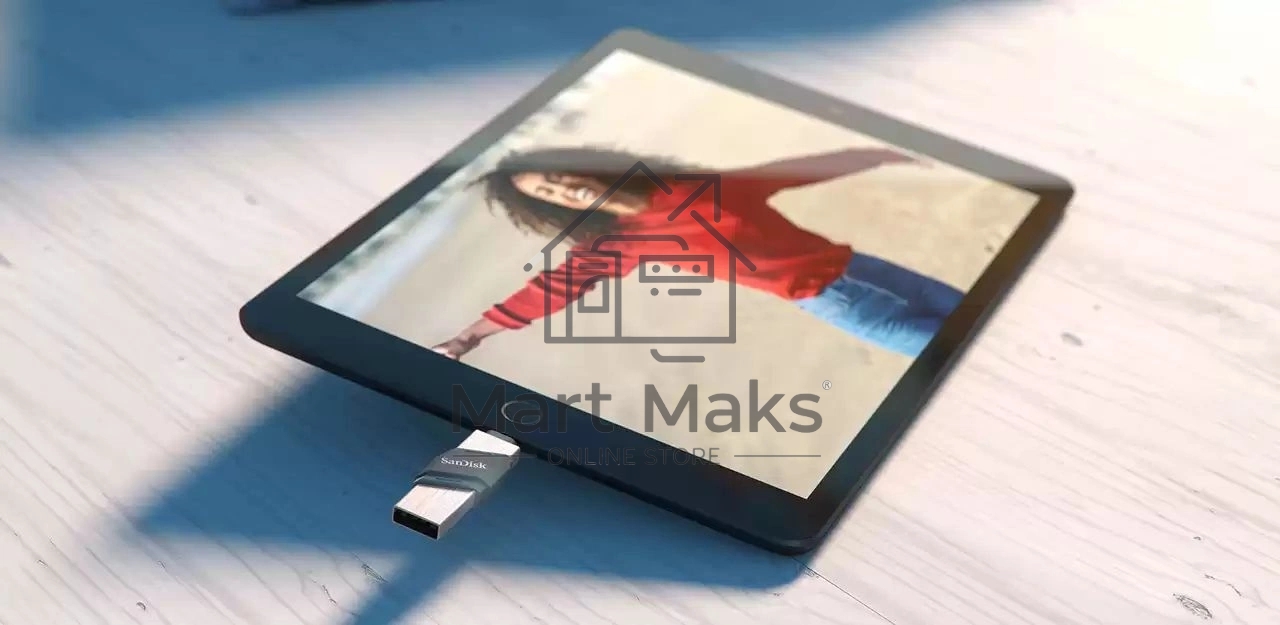 Флешка USB R/W Sandisk 256Gb iXpand Flip SDIX90N-256G-GN6NE USB3.1 зеленый/серебристый
