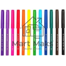 Фломастеры Deli EC156-12 ColoRun 12 цветов, пластиковая туба