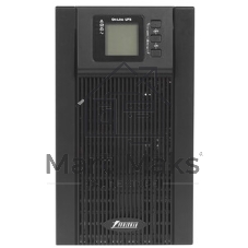 Источник бесперебойного питания PowerMan Online 2000VA черный (Online-Double conversion/LCD Display/USB/Software/RJ11/45,RS-232)