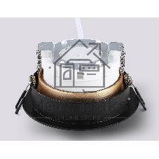 Светильник Ambrella light TN52334 SBK/SGD черный песок/золото песок GX53 max 12W D115*25