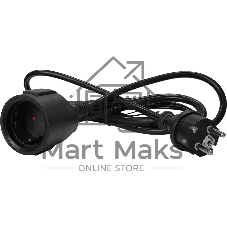 Шнур питания Lanmaster LAN-PPS/SH-10.0-BK вилка Shuko-розетка Shuko проводник.: 3x1.5 мм2 10 м 220В 16А черный