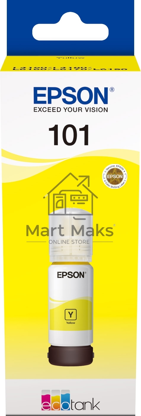 Чернила Epson L101 C13T03V44A желтый (70 мл) для Epson L4150/L4160/L6160/L6170/L6190