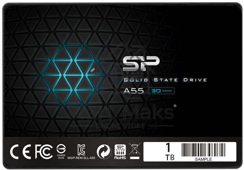 Накопитель SSD Silicon Power Ace A55, 1Tb, SATA III, 2.5