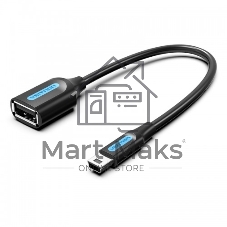 Адаптер переходник Vention OTG USB 2.0 AF/mini B 5pin - 0.15м Адаптер переходник Vention OTG USB 2.0 AF/mini B 5pin - 0.15м