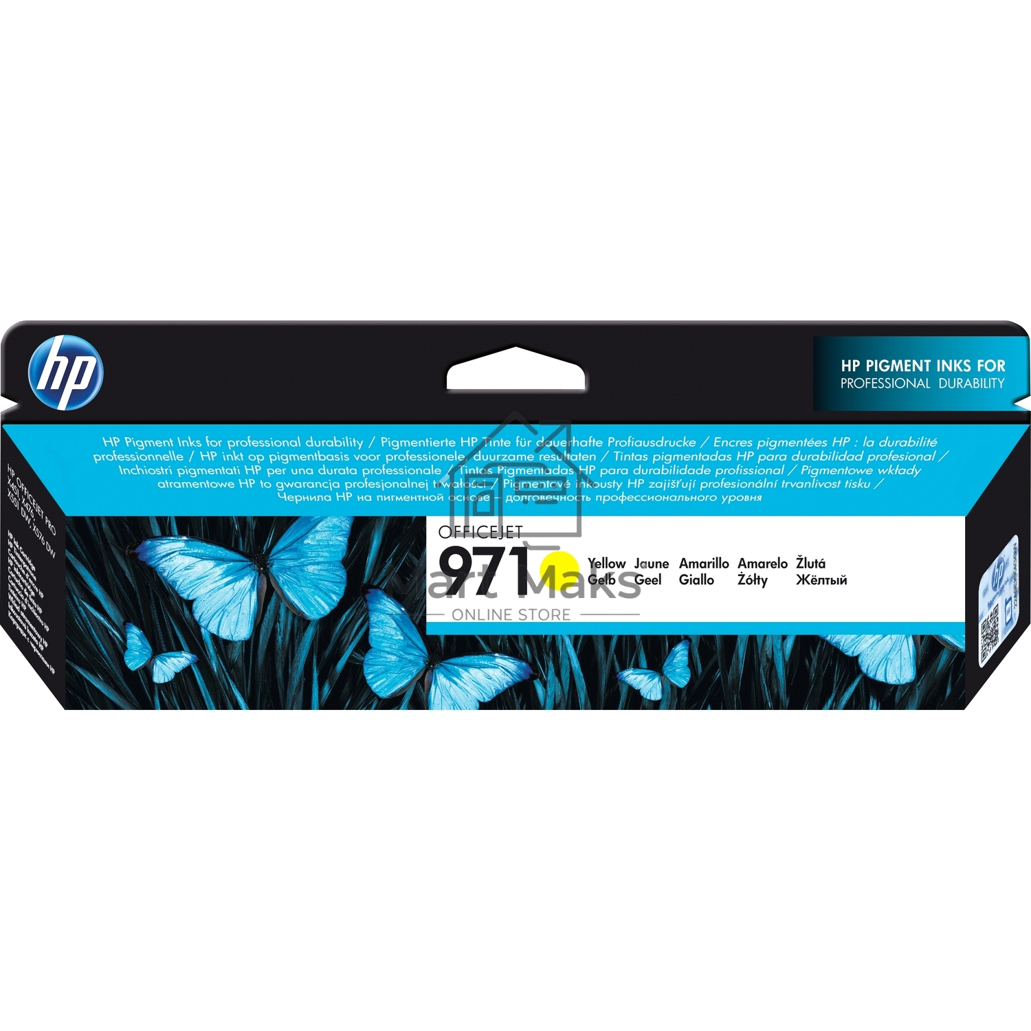 Картридж струйный HP 971 CN624AE желтый для HP OJ Pro X476dw/X576dw/X451dw/X551dw (2500стр.)