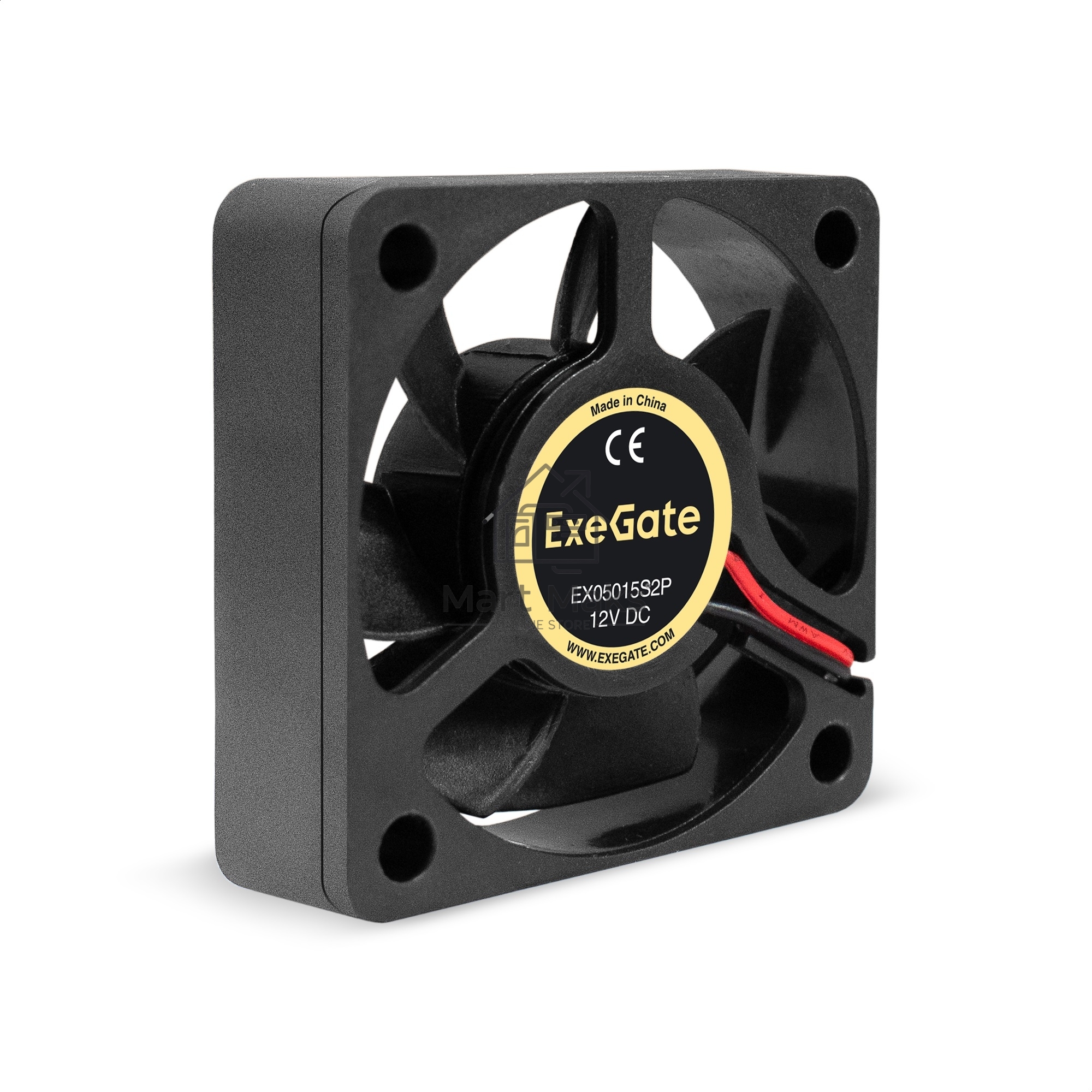 Вентилятор для корпуса ExeGate EX05015S2P черный, 50 мм, 5500 об/мин, 30 дБ, 2 pin