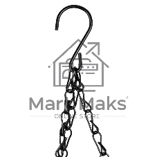 Кашпо подвесное Palisad с вкладышем из коковиты, конус, диаметр 25 см