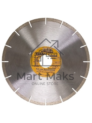 Диск алмазный отрезной сегментный, 125 х 22,2 мм, сухая резка, EUROPA Standard Sparta