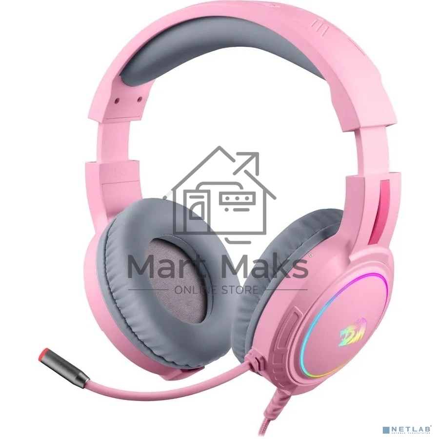 Гарнитура игровая Defender Mento RGB  3.5мм  розовые