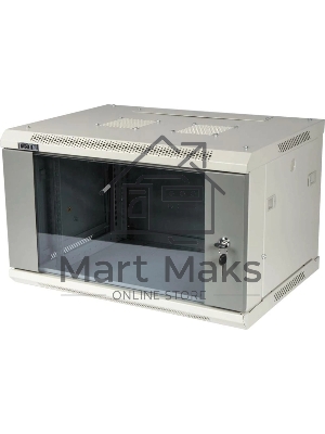 Шкаф настенный серии Pro, 4U 600x450, стеклянная дверь