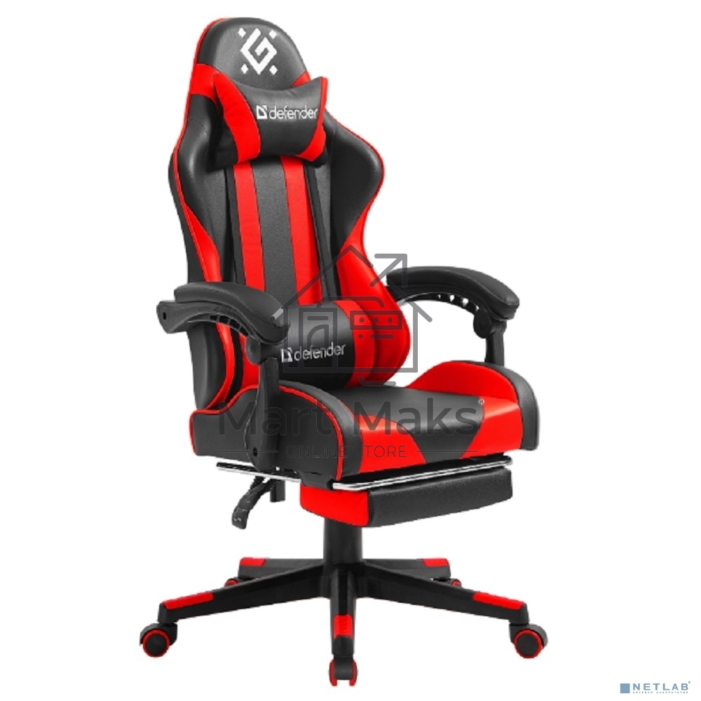 Кресло игровое Defender ROCK BLACK/RED PU