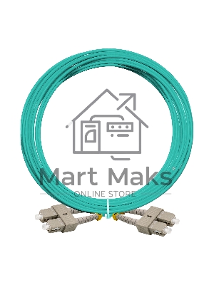 Патч-корд волоконно-оптический ExeGate FC-D-503-SC-SC-5M-LSZH (Шнур ВО MM 50/125 (OM3), SC/UPC-SC/UPC, Duplex, LSZH, 5м)