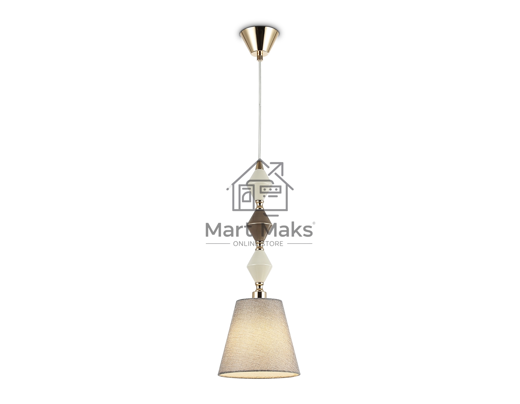 Светильник Ambrella light LH75405 GD/GR золото/серый E14 max 40W 180*1445