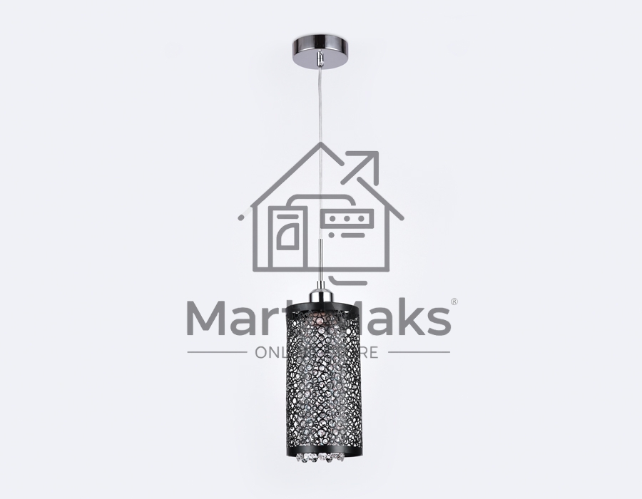 Светильник Ambrella light TR3637 CH/BK хром/черный E14 max 40W D130*1100