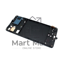 Дисплей для Samsung Galaxy A71 SM-A715F в сборе с тачскрином и рамкой (OLED Full Size) черный