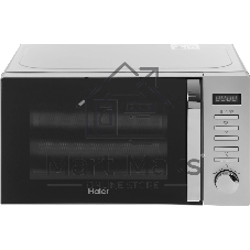 Микроволновая печь Haier HMB-DG208SA серебристый, 20 л, 800 Вт, переключатели - кнопки, поворотный механизм