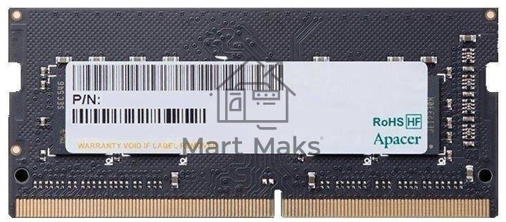 Оперативная память Apacer, DDR4, 8GB (1x8GB), 2666MHz, CL19, SO-DIMM